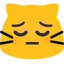 blobcat, pensive