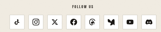 Sloppy looking social media icons
