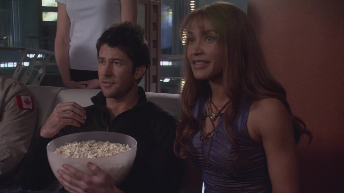 Gets popcorn, Stargate
