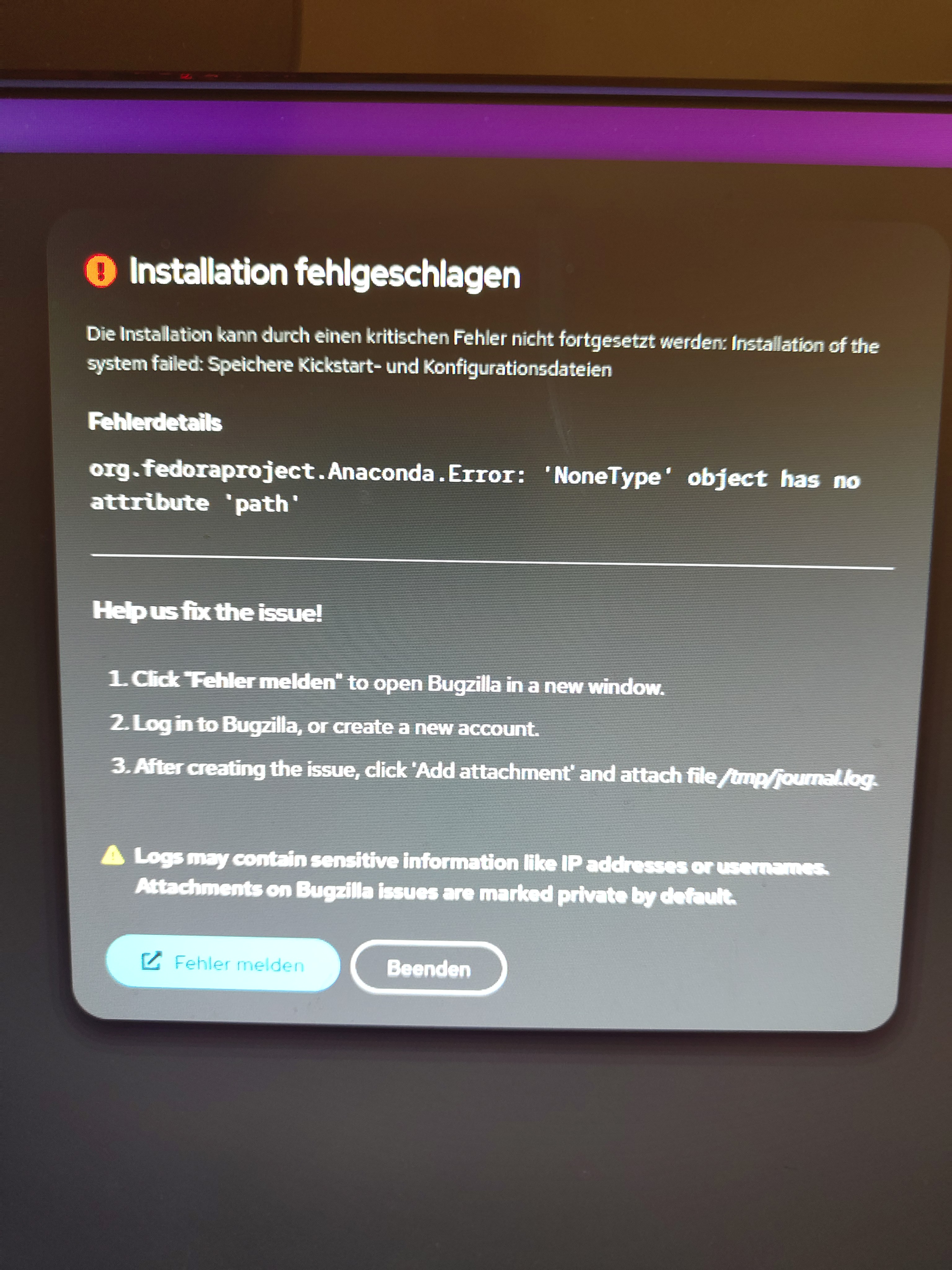 NoneType has no attribute path