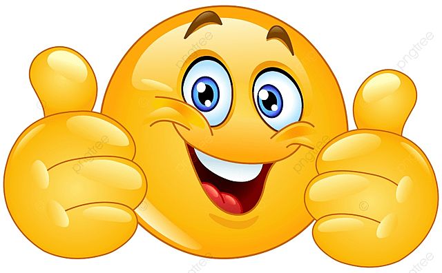 cringe thumbs up illustration
