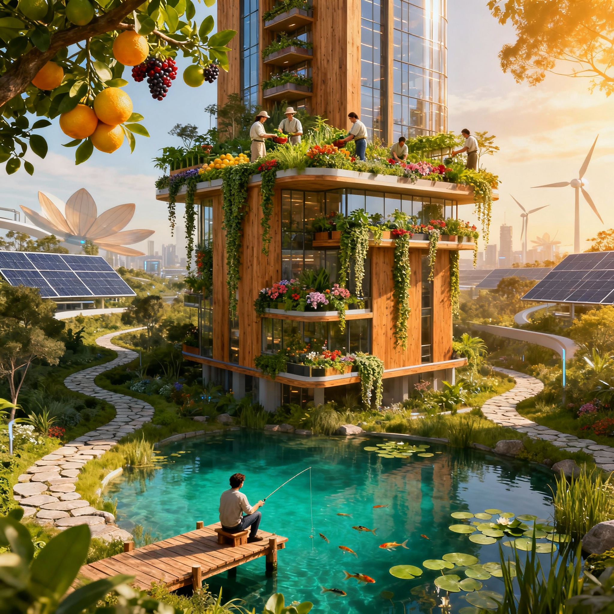 solar punk building