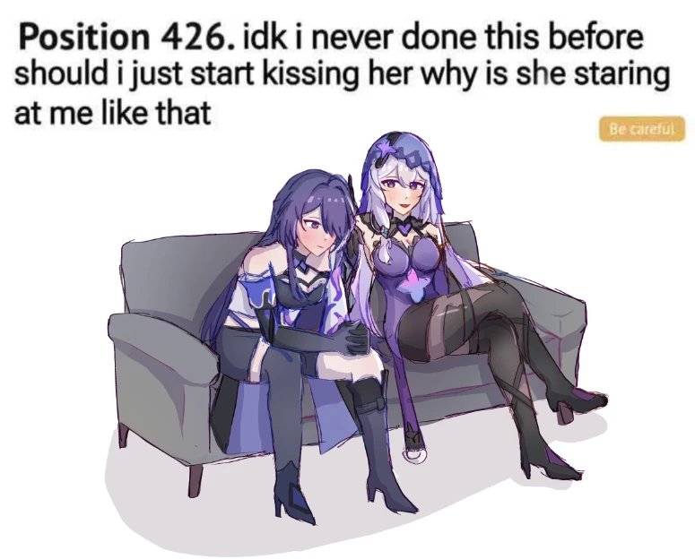 transcription: idk i never done this before should i just start kissing her why is she staring at me like that