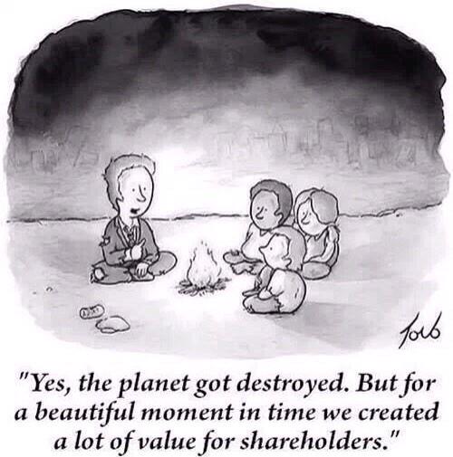 all for the shareholder value.