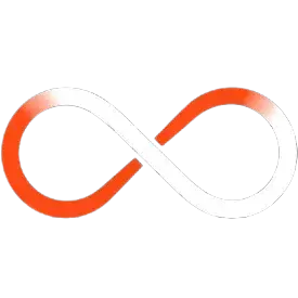 ASD: The ininity symbol in an orangered/white color