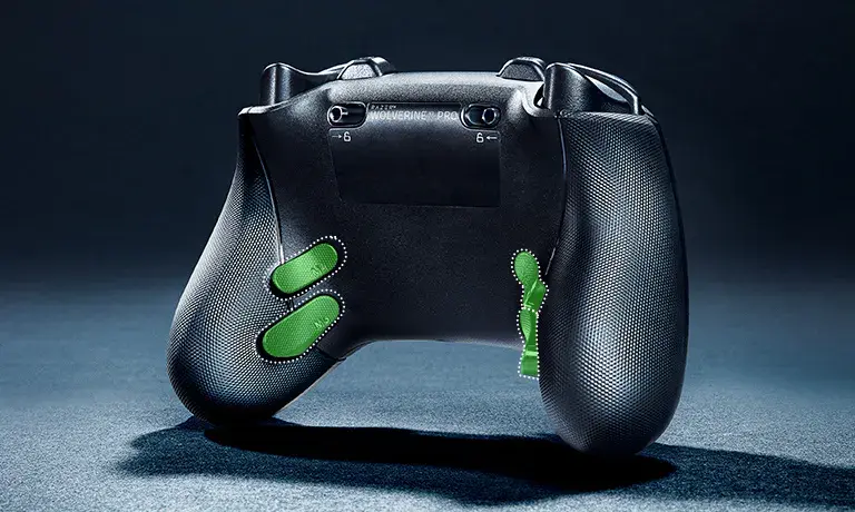 video game controller like the one above but with the back buttons spread out towards the grips instead of near the center