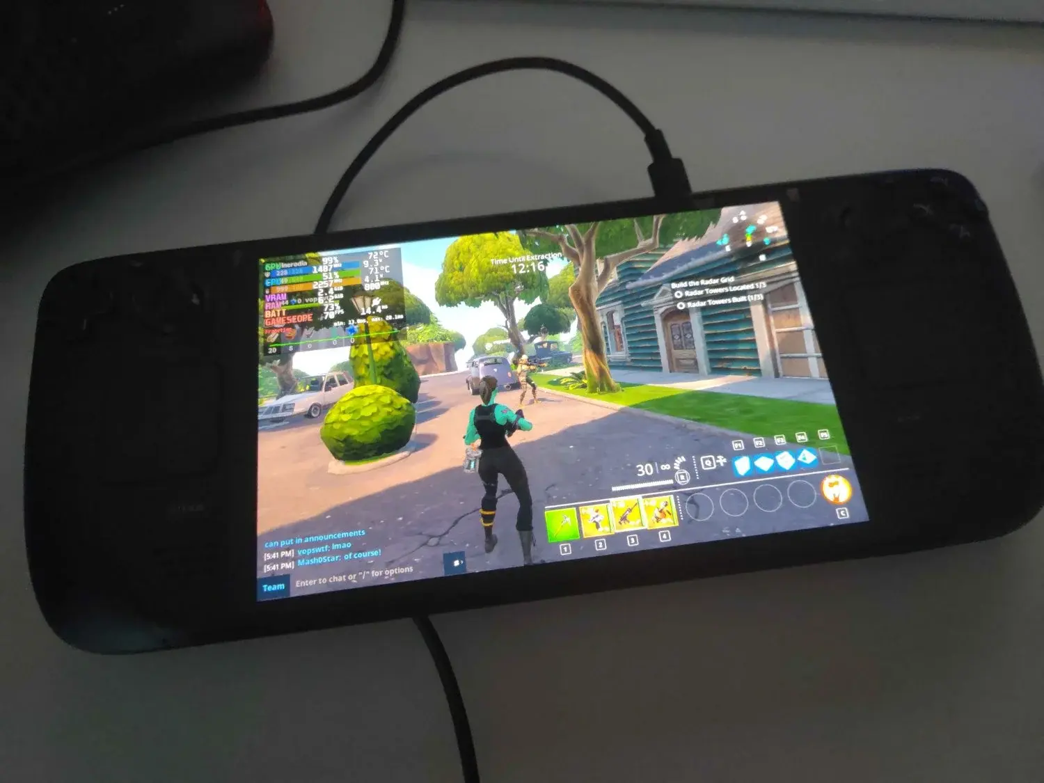 fortnite save the world launched in steam deck