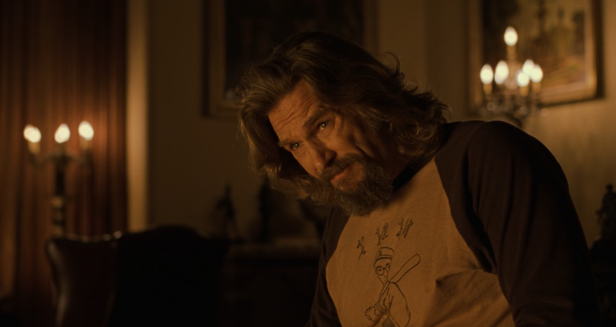 oh, fuckin' a screenshot of The Big Lebowski at 23m32s when Jeff "The Dude" Lebowski (Jeff Bridges) says "oh, fuckin' a" (no subtitles, because the subtitles incorrectly put a "g" in fuckin')