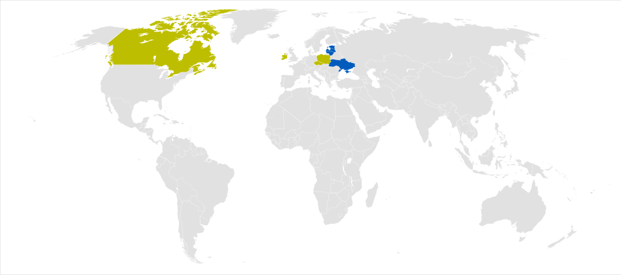 Map showing that very few countries recognize this as a genocide.