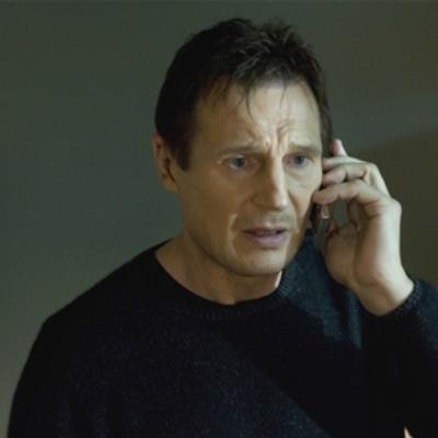Photo of Liam Neeson, where he uses a phone, which became a popular meme template.