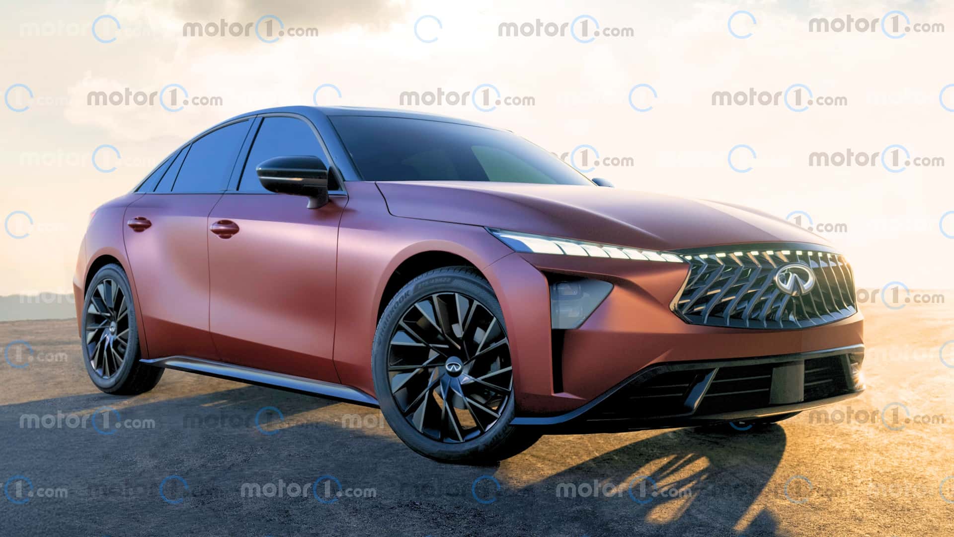 Made up rendering of what Motor1 thinks the new Infiniti sedan could look like