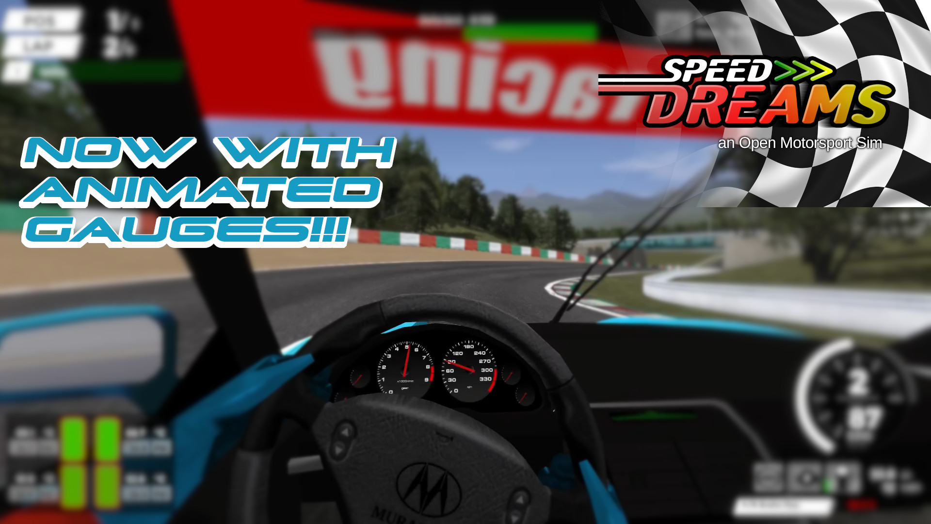 SPEED DREAMS - Animated speedometer and rev counter (Development)