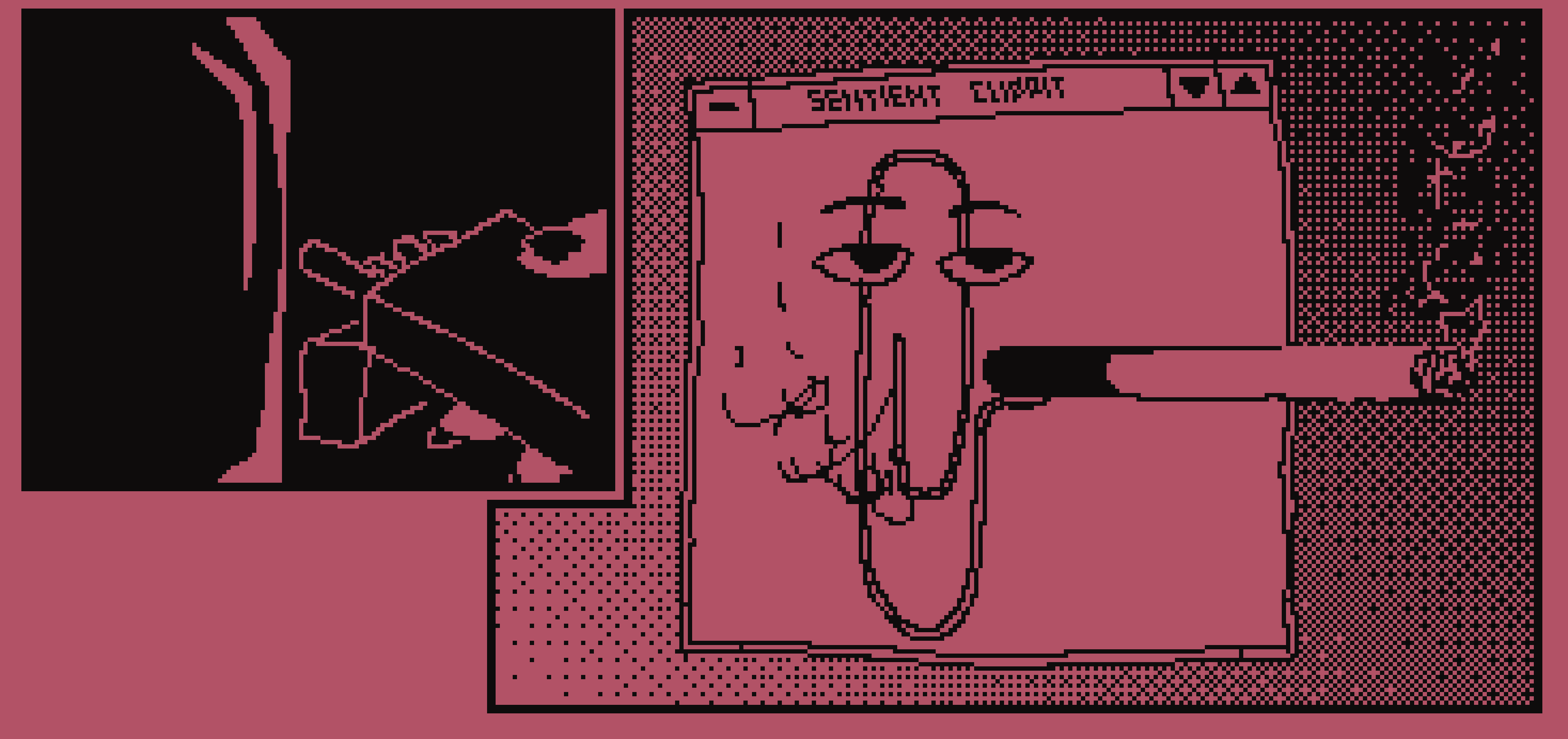 Clippit smoking a commicaly large cigarette in a win nt 3.51-ass window with title "sentient clippit""
