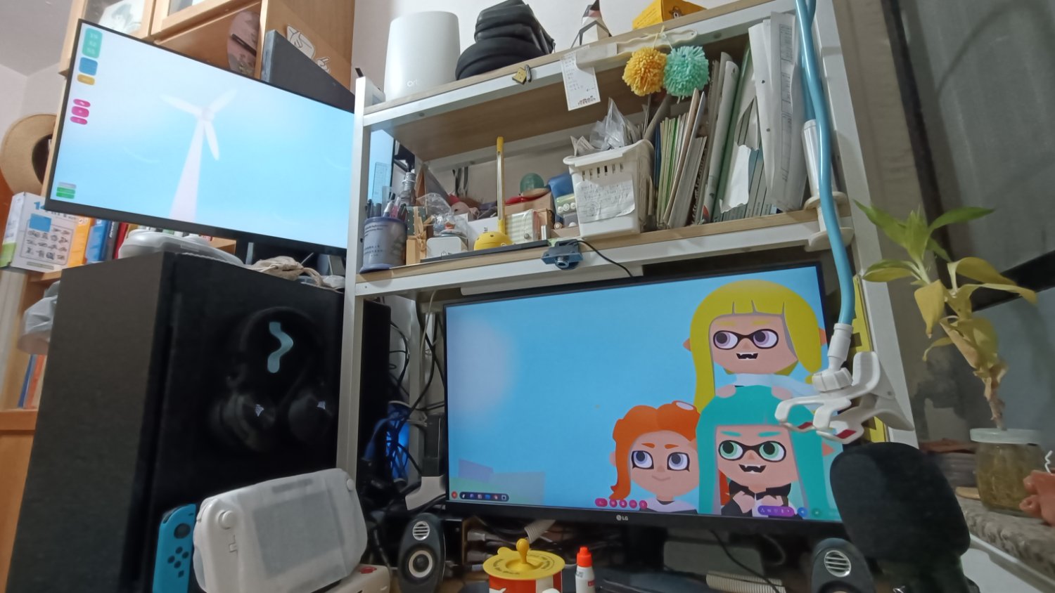 My diagonal monitor setup
