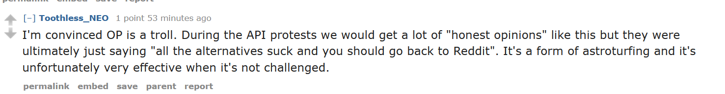I'm a troll, apparently