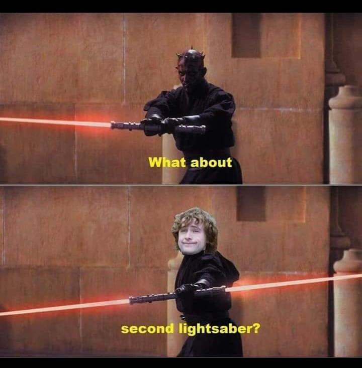 What about second lightsaber