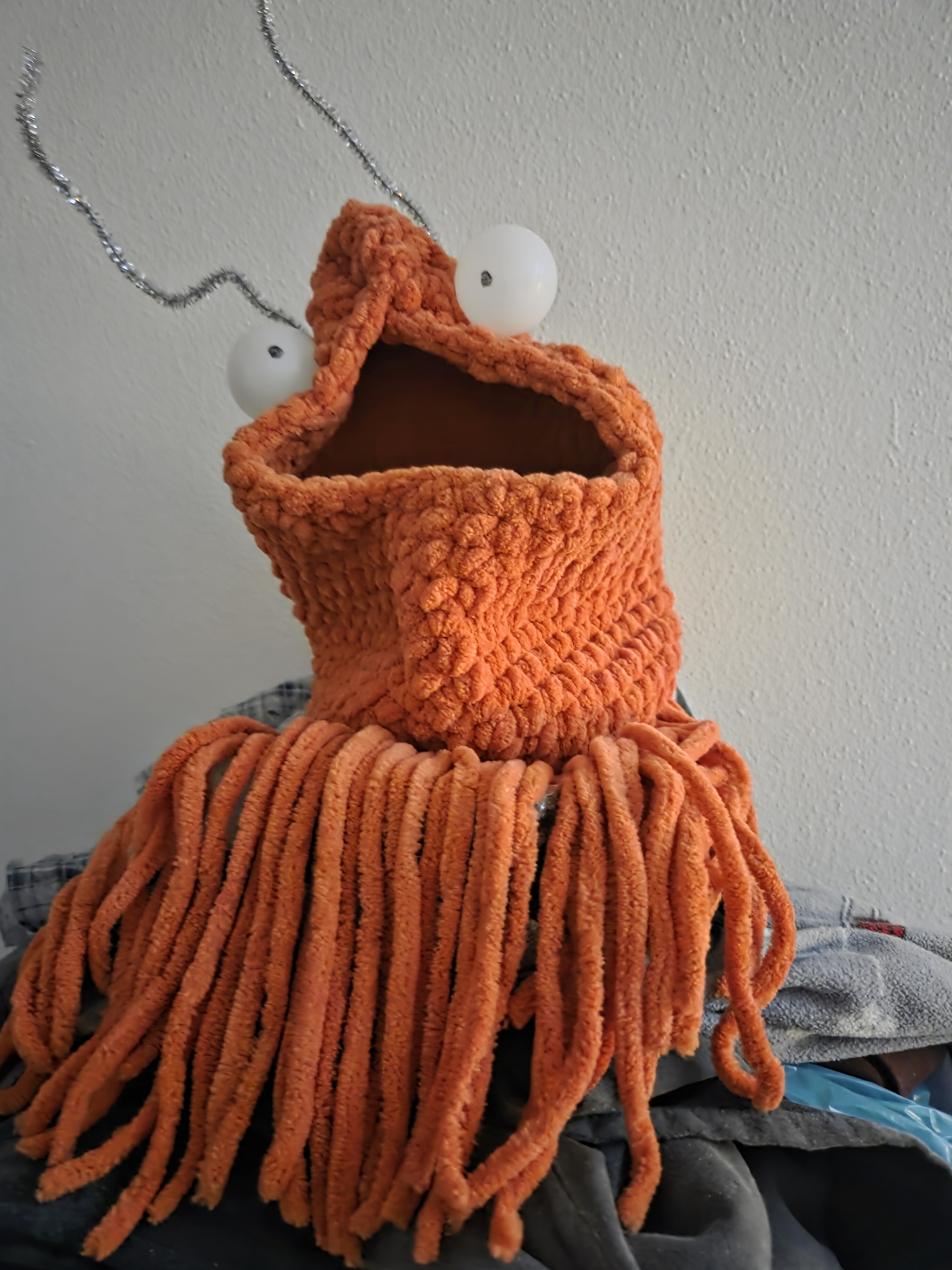 Crocheted yip-yip