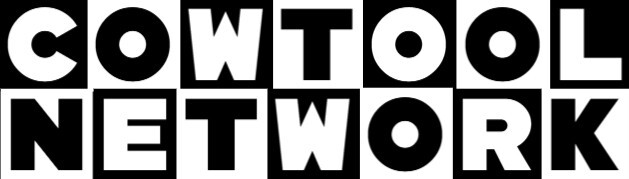 The Cartoon Network logo modified to read "Cowtool Network"