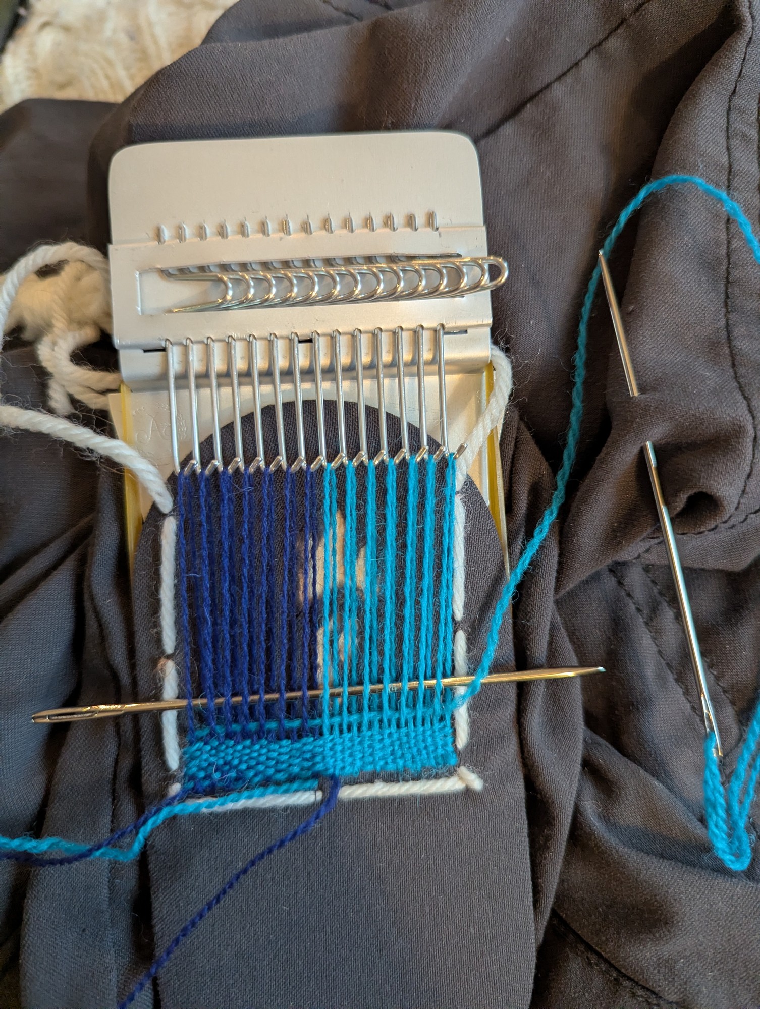 Another darn using a speedweve loom