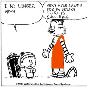 Calvin discovers the Four Noble Truths