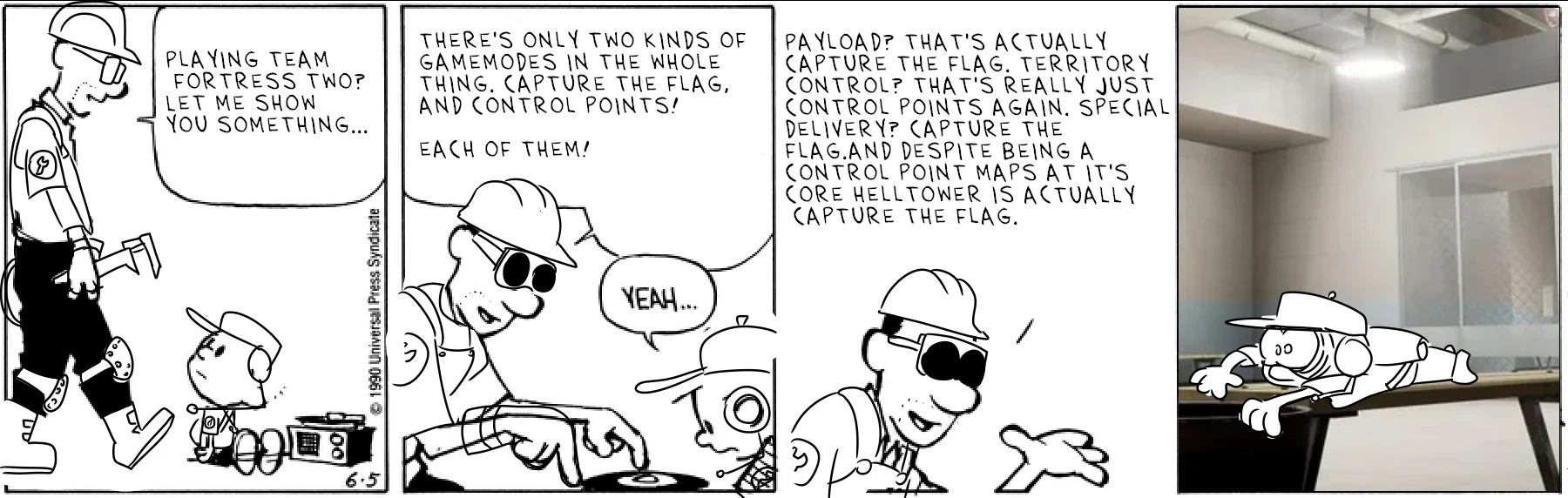 dad blows Calvin's mind (but in 2fort)