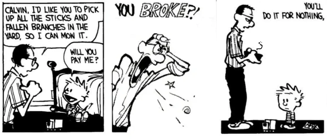 he broke