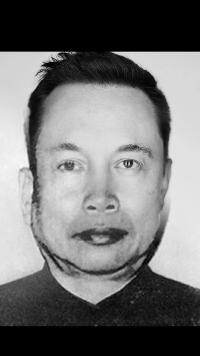 Picture combining the faces of Elon Musk and Pol Pot