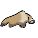 small image of a megasloth from rimworld