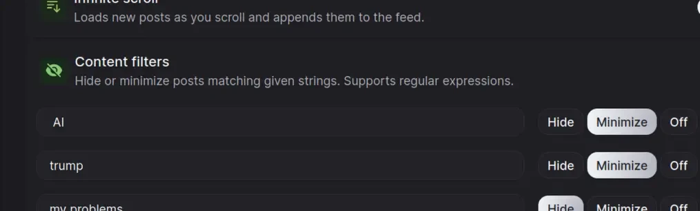 [Feature] keyword filters