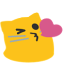 Kissing blobcat