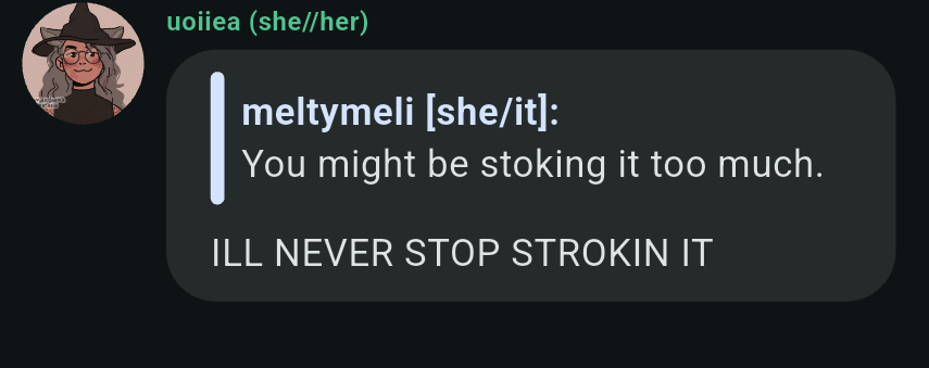 stroking the fire