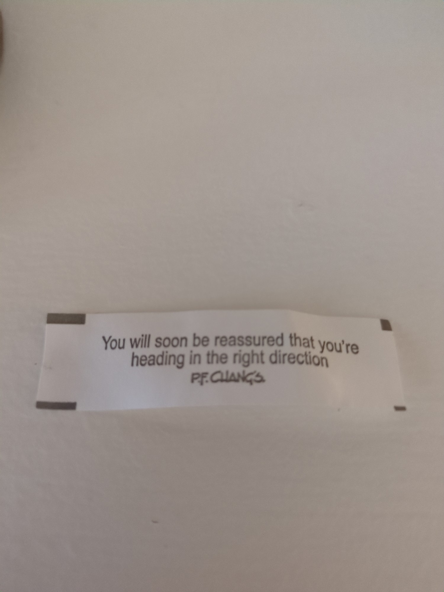 PF Chang's Rule