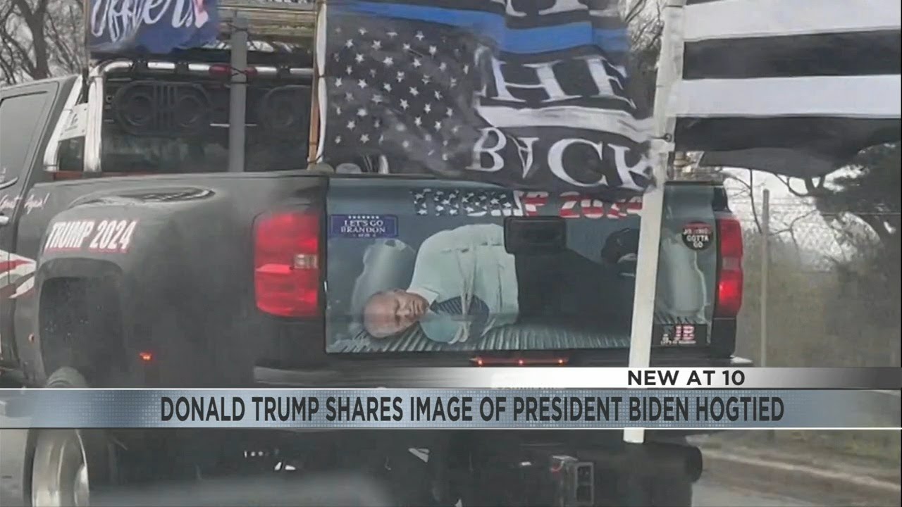 Biden hogtied sticker