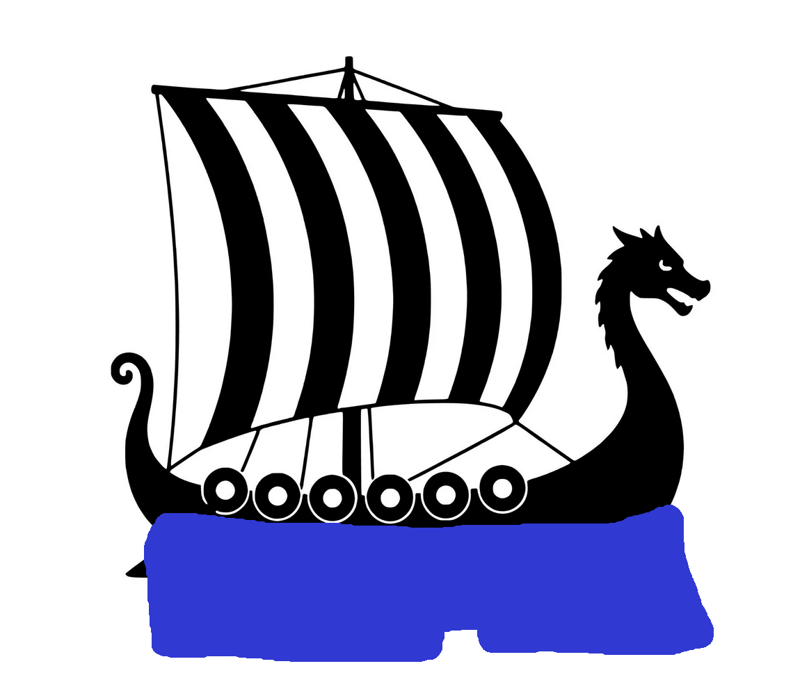 a terrible picture of a viking ship wearing jeans horizontally