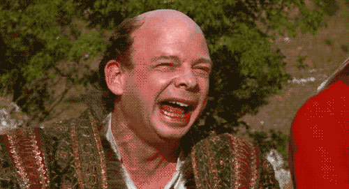 Princess Bride Iocaine Powder GIF of the guy falling over