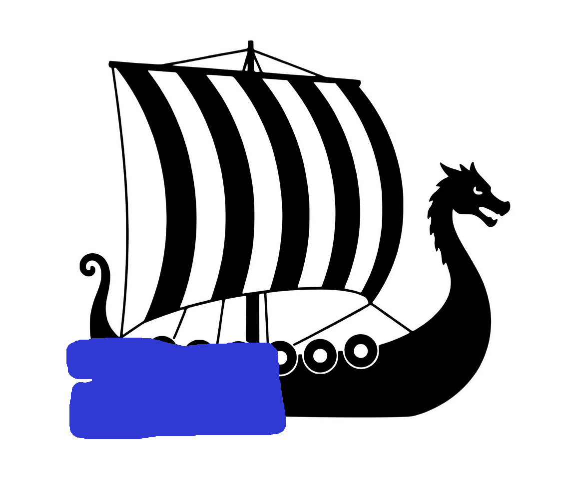 a worse picture of a viking ship wearing jeans vertically