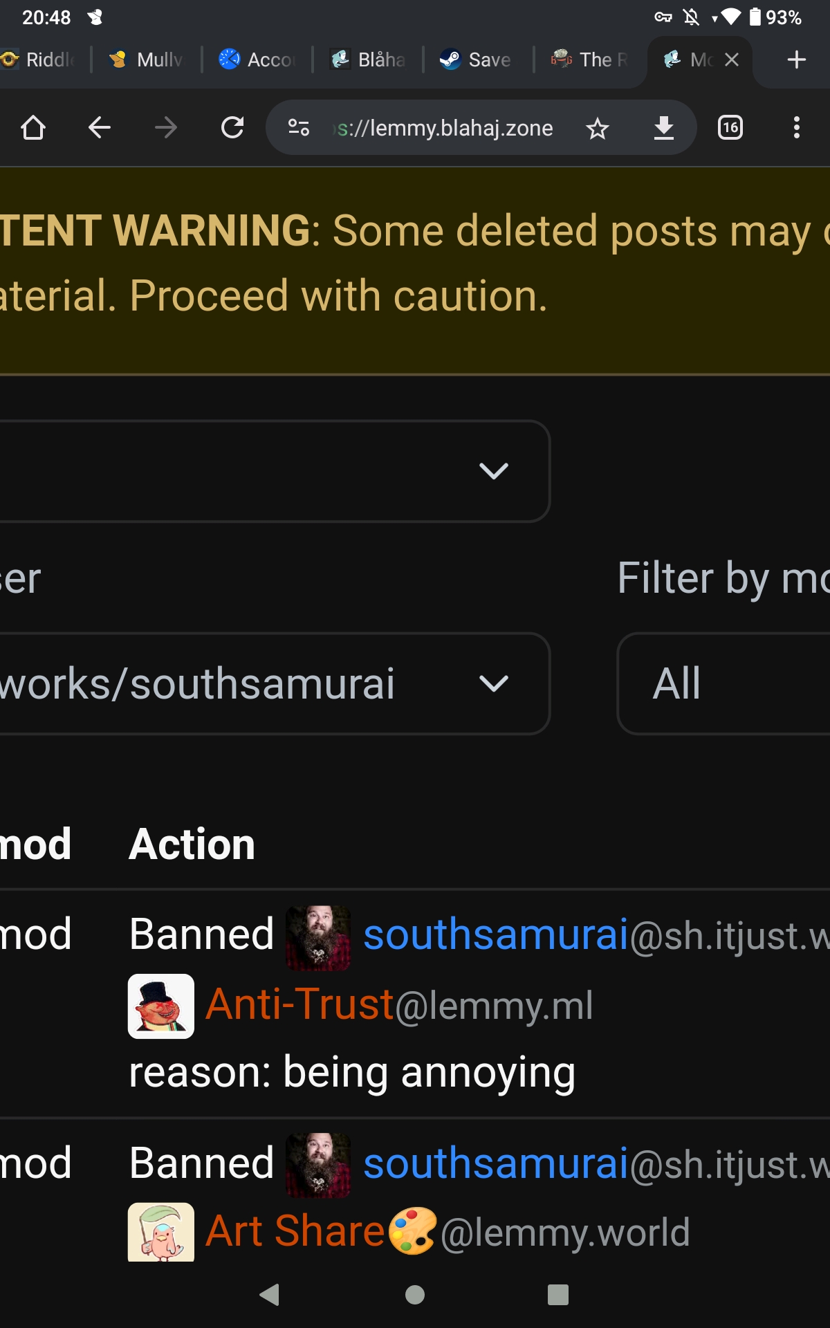 banned