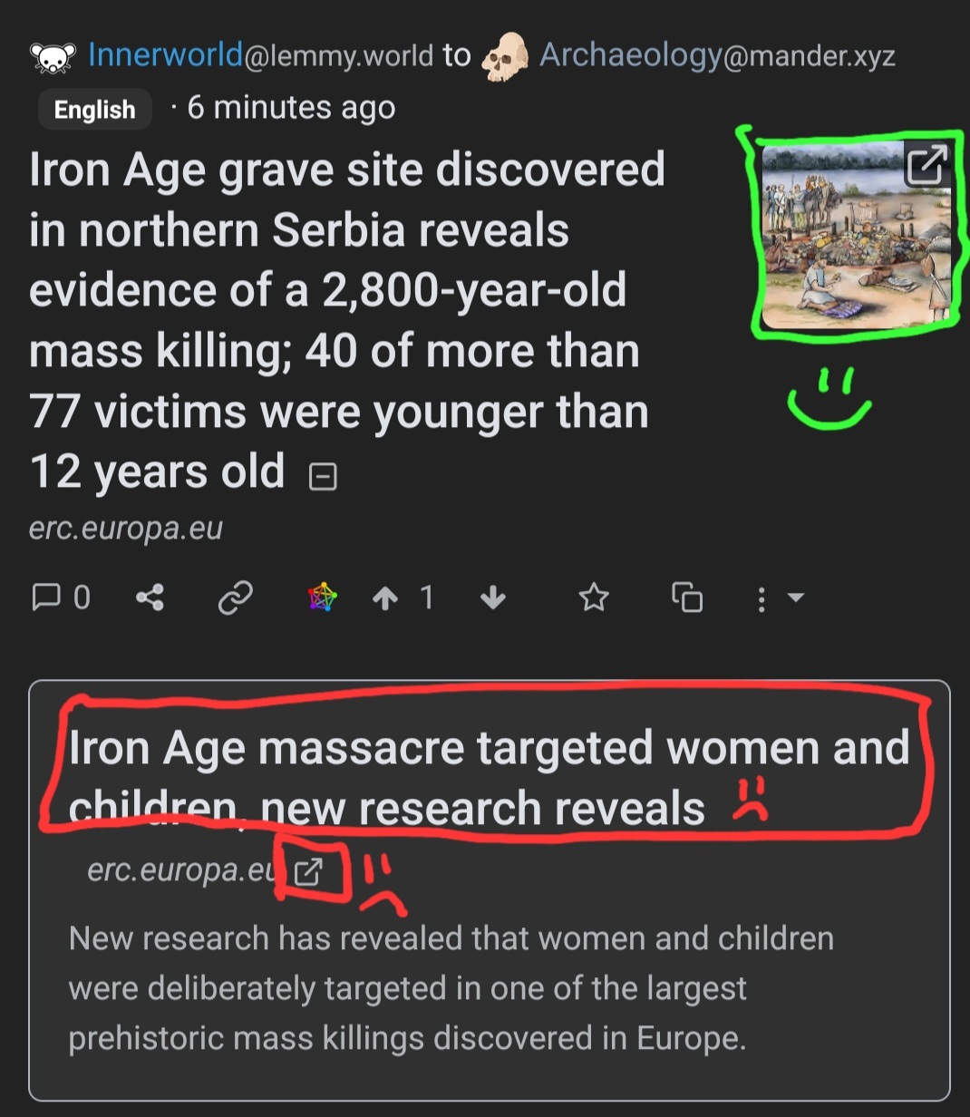 example post and where to click to open in new tab