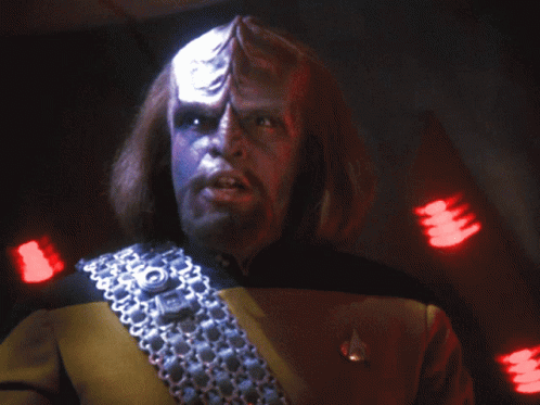 Worf on Star Trek: The Next Generation, singing opera