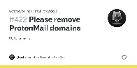 Protonmail domains blocked as disposable…