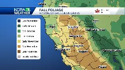 Hints of fall foliage are starting to show up in California. Here's where