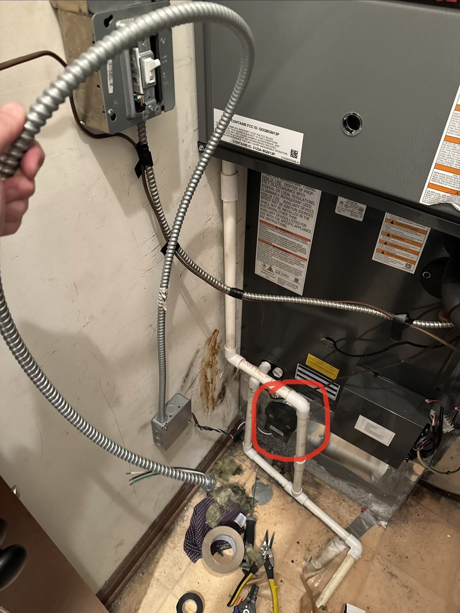 Here is a picture after I installed it and still haven’t wired it yet.